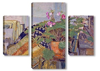 Модульная картина Горшок с цветами