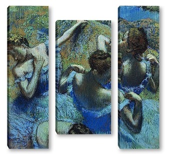 Модульная картина Балерины в голубом.
