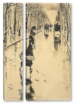  Под дождем, 1923