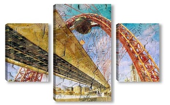 Модульная картина Арочный мост