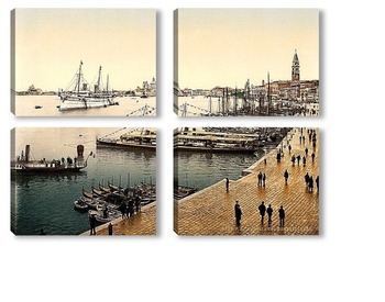Модульная картина Королевская яхта, Венеция, Италия.