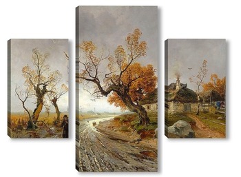 Модульная картина Осенний пейзаж 