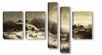  Горная деревня зимой