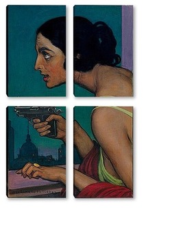 Модульная картина Женщина с пистолетом, 1925