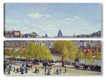 Модульная картина Набережная Лувра