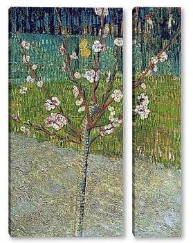 Модульная картина Миндальное дерево в цвету