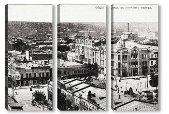 Модульная картина Таганрогский проспект и Московская улица в деталях 1910  –  1917