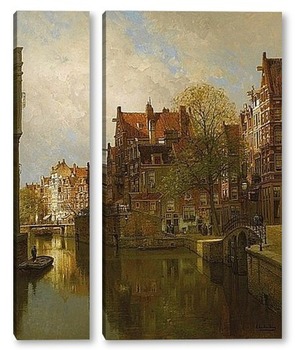 Модульная картина Вид на Амстердам