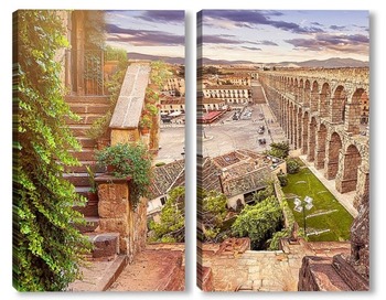 Модульная картина Древний акведук в Испании