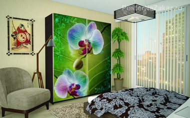 Наклейка Яркие орхидеи