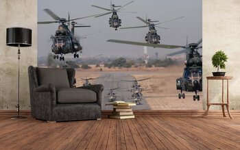 Фотообои Вертолеты на посадке