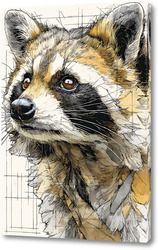   Постер Енот