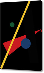   Постер Буква "А" в стиле супрематизм