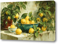   Постер Натюрморт с лимонами