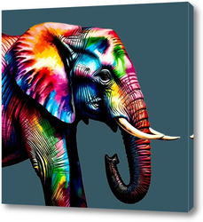   Постер Слон, как современное искусство