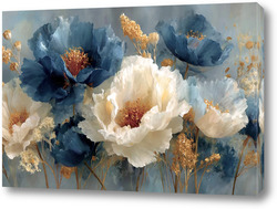  Белые цветы на изумрудных листьях