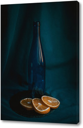   Постер синяя бутылка