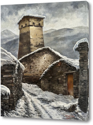   Картина Зимний Сванети