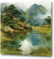   Картина Горная долина