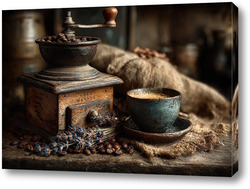   Постер Лаванда и кофе