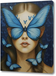    Девушка с бабочками