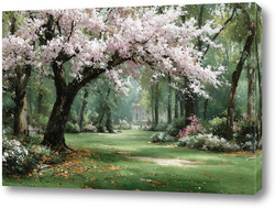   Постер Весна в старом парке