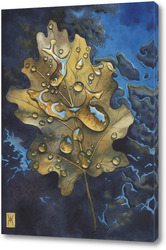    Акварель "Осенний лист"