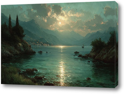   Постер Горный залив