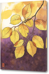   Картина Акварель "Осенние листья"