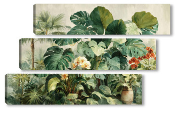 Модульная картина Тропический сад