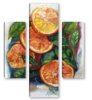 Модульная картина Сочные апельсины