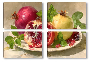 Модульная картина Гранаты