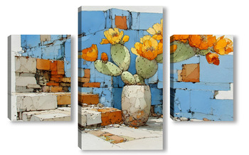 Модульная картина Кактус