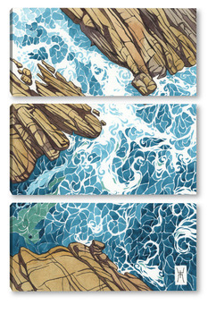  Акварель "Лягушка и осень"