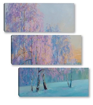 Модульная картина Иней