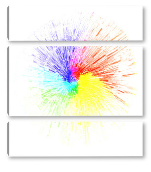 Модульная картина Рождение белого цвета