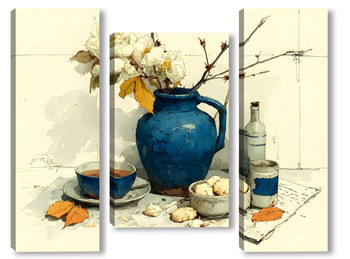 Модульная картина Натюрморт с кувшином