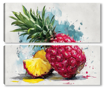 Модульная картина Ананасовый арт