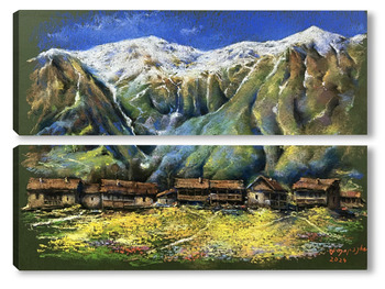 Модульная картина  Весна      