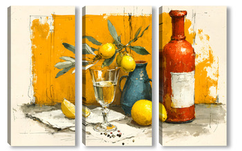 Модульная картина Оранжевое настроение