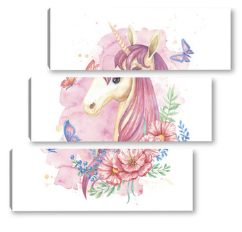 Модульная картина Единорог