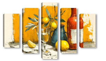 Модульная картина Оранжевое настроение