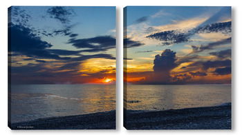 Модульная картина Морской закат