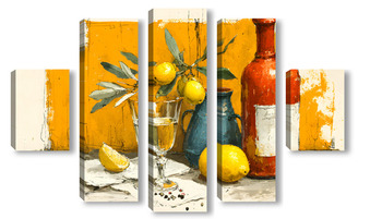 Модульная картина Оранжевое настроение