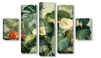 Модульная картина Тропический микс