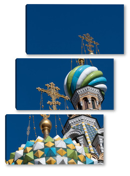Модульная картина Купола Спаса на Крови