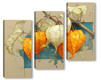 Модульная картина Физалис