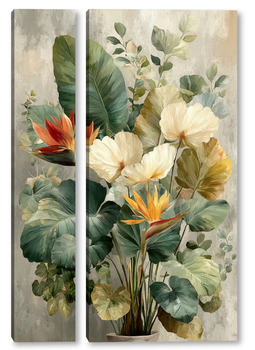 Модульная картина Тропический мотив 4