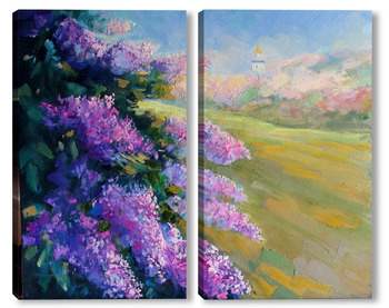 Модульная картина Сирень