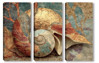 Модульная картина Аммонит